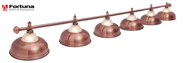 Светильник Fortuna Crown Red Bronze 6 плафонов