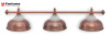Светильник Fortuna Crown Red Bronze 3 плафона