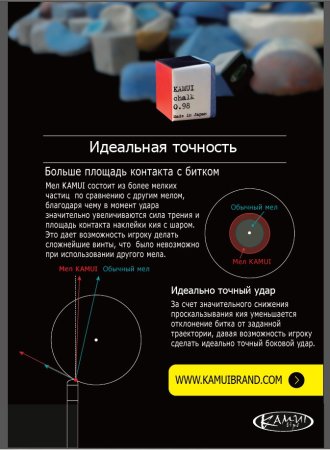 Мел Kamui 0.98 Beta Pyramid Sky Blue 1шт.