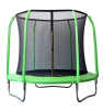 Батут SportElite фиберглас с защитной сеткой внутрь салатовый 8FT