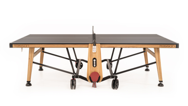 Теннисный стол складной для помещений "RASSON PREMIUM T01 Indoor" (274 х 152,5 х 76 см, натуральный ясень) с сеткой