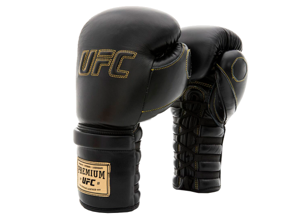 Премиальные тренировочные перчатки UFC на шнуровке