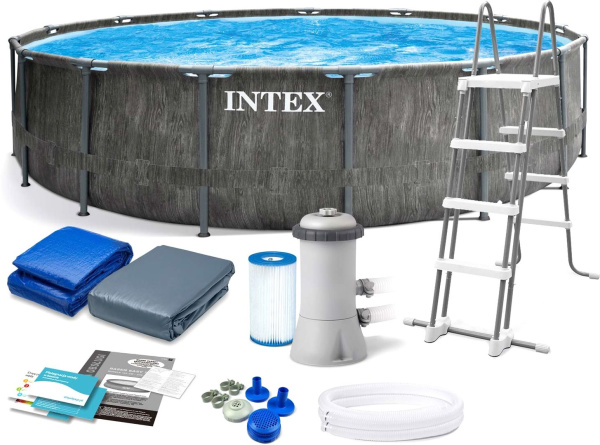 Каркасный бассейн Intex Greywood Prism Frame Premium / 26744NP (549х122см)