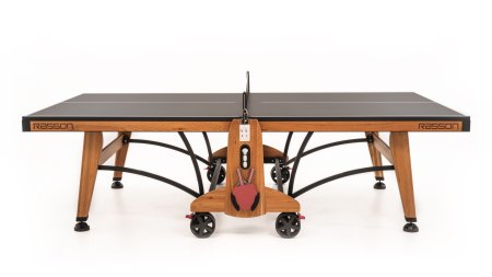 Теннисный стол складной для помещений "RASSON PREMIUM T03 Indoor" (натуральная вишня) с сеткой