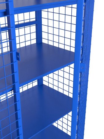 Стеллаж для спортивного инвентаря закрытого типа разборный