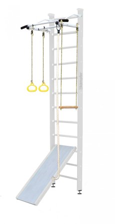 Шведская стенка Kampfer Ride Ceiling (№6 Жемчужный Высота 3 м белый турник)