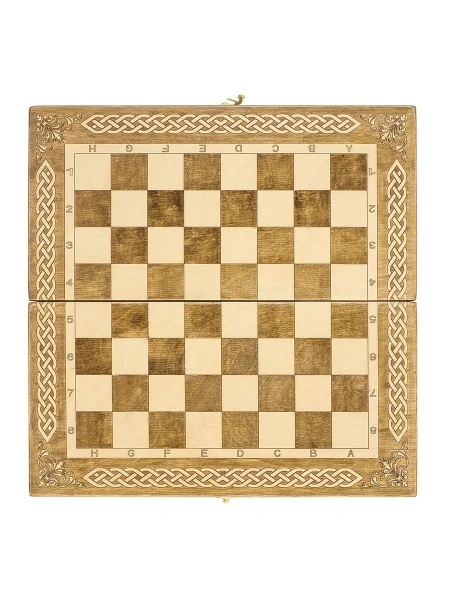 Шахматы + Шашки + Нарды 3 в 1 "Амбассадор 1", 40 см, ясень, Partida