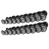 Гантельный ряд полиуретановый (шаг 2,5 кг, 10 пар) PROFI-FIT 2,5-25 кг