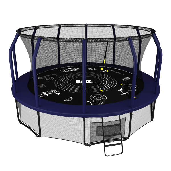 Батут UNIX Line SUPREME GAME 12 ft (blue)