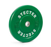 Каучуковый тренировочный диск STECTER 10 кг (зеленый)