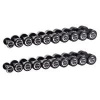 Гантельный ряд профессиональный (шаг 2,5 кг, 10 пар) PROFI-FIT 2,5-25 кг
