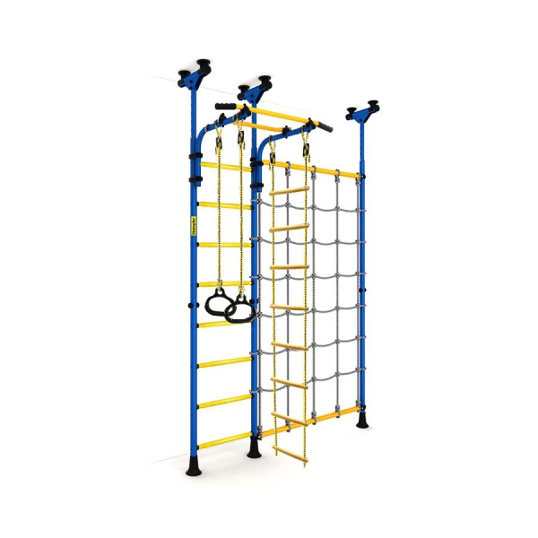 Шведская стенка Kampfer Gridline Ceiling (синий/желтый)