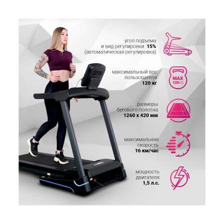 Электрическая беговая дорожка Everyfit 74203B