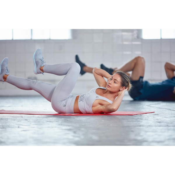 Тренировочный коврик Reebok (мат) для фитнеса тонкий Love (красн)