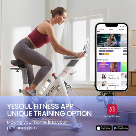 Велотренажер DFC Yesoul Smart M1 BLACK с пульсометром