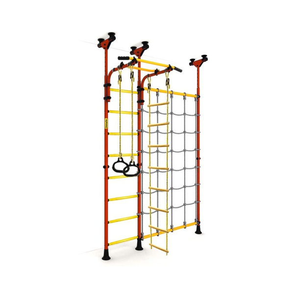 Шведская стенка Kampfer Gridline Ceiling (красный/желтый)