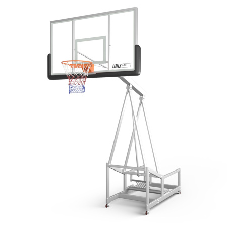 Баскетбольная стойка UNIX Line B-Stand-TG PRO 72"x42" R45 H120-305 см