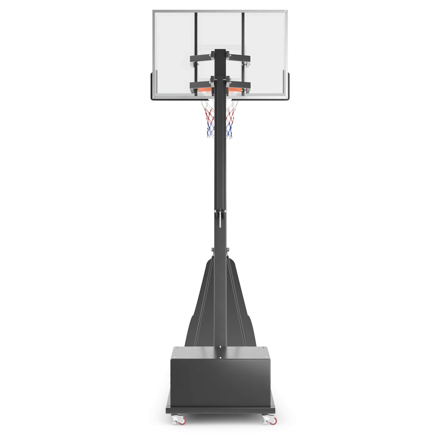 Баскетбольная стойка UNIX Line B-Stand-TG PRO 54"x32" (140 х 82 см) R45 H230-305 см