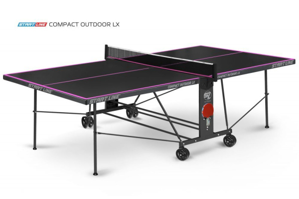 Стол теннисный Compact-2 LX Всепогодный Black