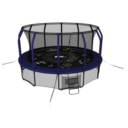 Батут UNIX Line SUPREME GAME 12 ft (blue)