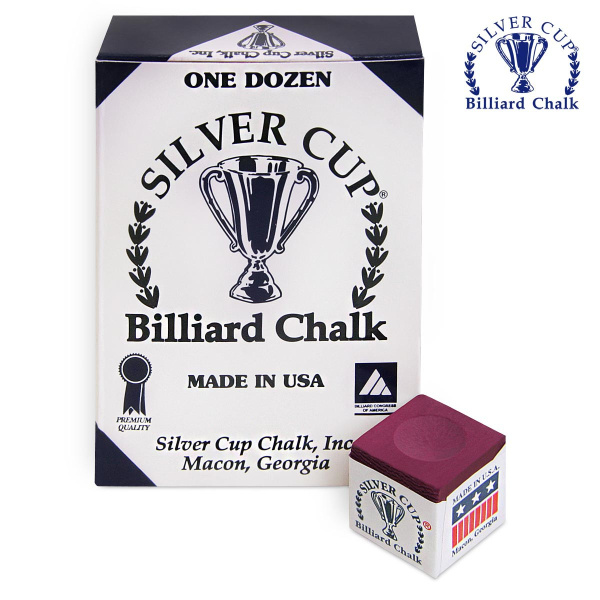 Мел Silver Cup Burgundy 12шт.
