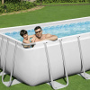 Каркасный бассейн Bestway Power Steel 56670 (488x244x122см, с фильтр-насосом, лестницей и тентом)