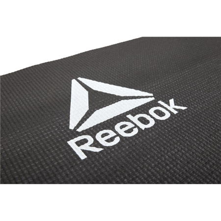 Тренировочный коврик Reebok (мат) для фитнеса тонкий Love (черн)