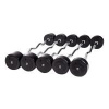 Набор изогнутых обрезиненных штанг (шаг 5 кг, 5 шт) PROFI-FIT 35-55 кг