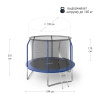 Батут UNIX Line SUPREME BASIC 8 ft (Blue)