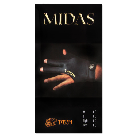 Перчатка Taom Midas Billiard Glove черная левая M