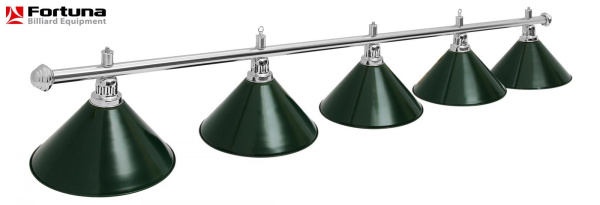 Светильник Fortuna Prestige Silver Green 5 плафонов