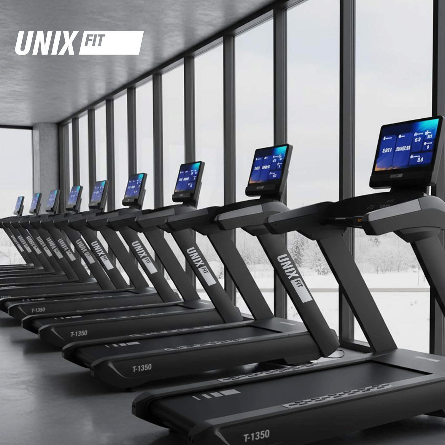 Беговая дорожка UNIX Fit T-1350 PRO (25" TFT)