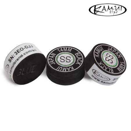 Наклейка для кия Kamui Black ø14мм Super Soft 1шт.