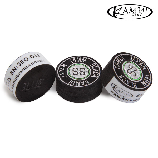 Наклейка для кия Kamui Black ø14мм Super Soft 1шт.
