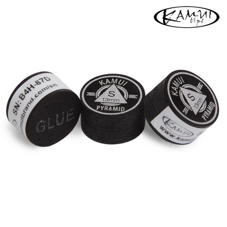 Наклейка для кия Kamui Pyramid Black ø13мм Soft 1шт.