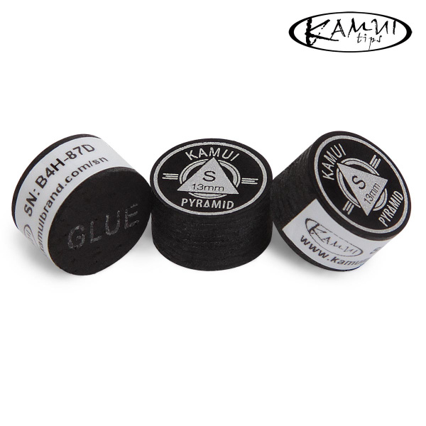 Наклейка для кия Kamui Pyramid Black ø13мм Soft 1шт.