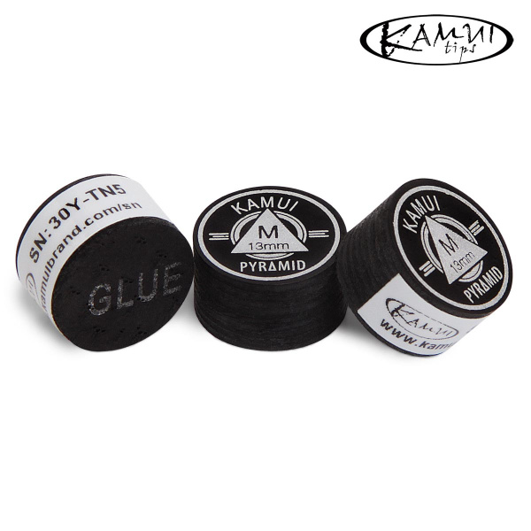 Наклейка для кия Kamui Pyramid Black ø13мм Medium 1шт.