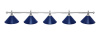 Светильник Fortuna Prestige Silver Blue 5 плафонов