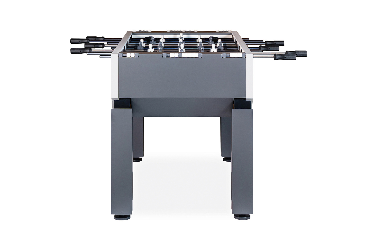 Игровой стол - футбол "NineStar Iron Pro ITSF Grey" (144х75,5х90)