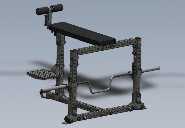 Скамья YOUSTEEL  для тяги лёжа