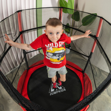 Батут DFC JUMP KIDS 55" красно-серый