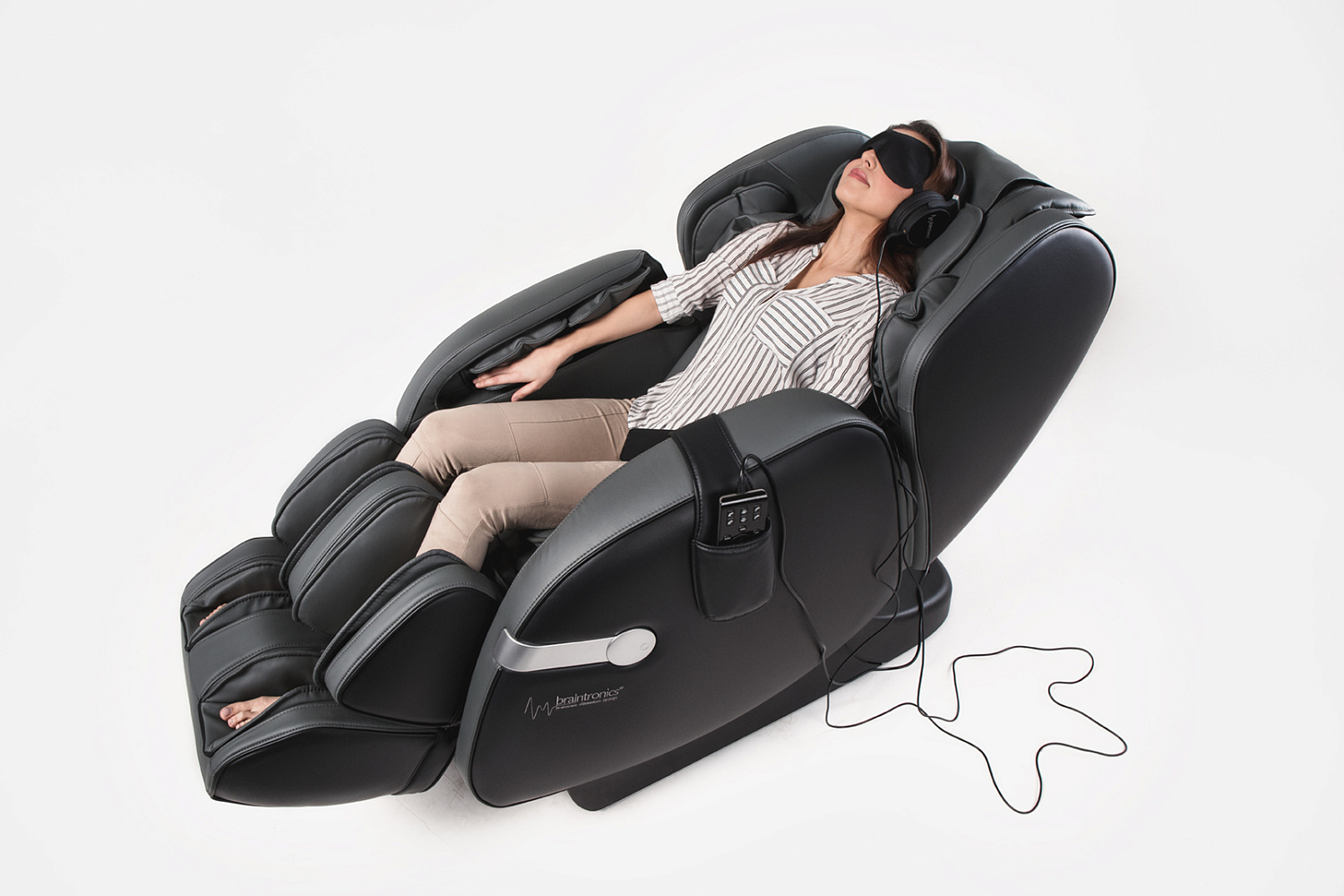 Массажное кресло BetaSonic 2 Braintronics grey-black
