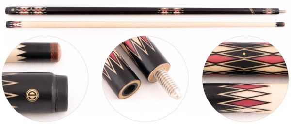 Кий для русского бильярда 2-pc «Cuetec Spike CSP-1» (черный)