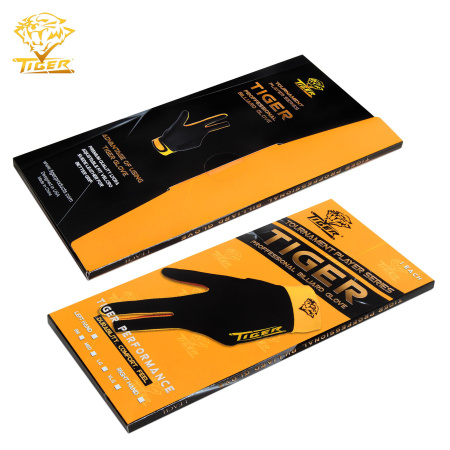 Перчатка Tiger Professional Billiard Glove черная/желтая правая XL