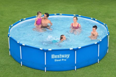 Каркасный бассейн Bestway Steel Pro Max 5612E (396x84, с фильтр-насосом)