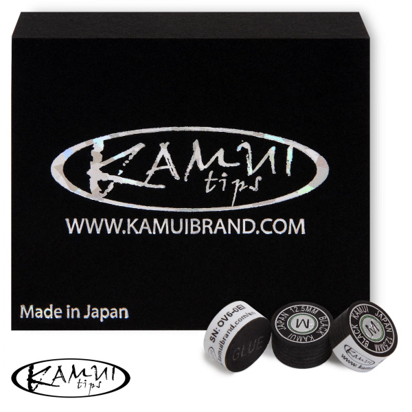 Наклейка для кия Kamui Black ø12,5мм Medium 1шт.