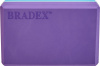 Блок для йоги Bradex SF 0732, фиолетовый/синий