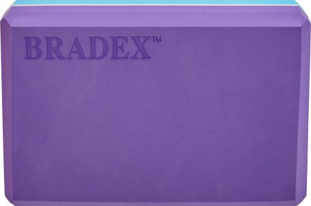 Блок для йоги Bradex SF 0732, фиолетовый/синий