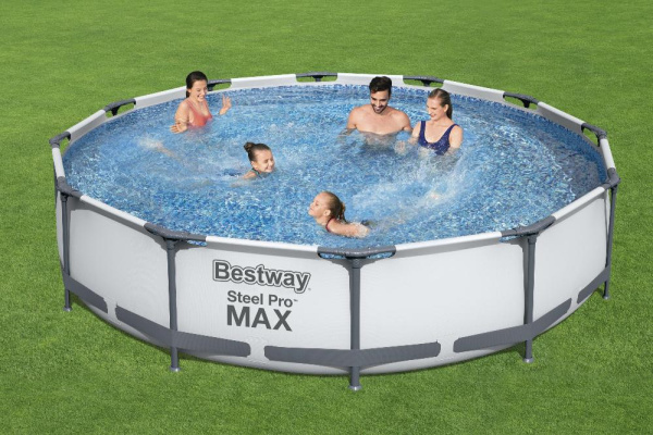 Каркасный бассейн Bestway Steel Pro MAX 5612Z (488x122, с фильтр-насосом и лестницей)
