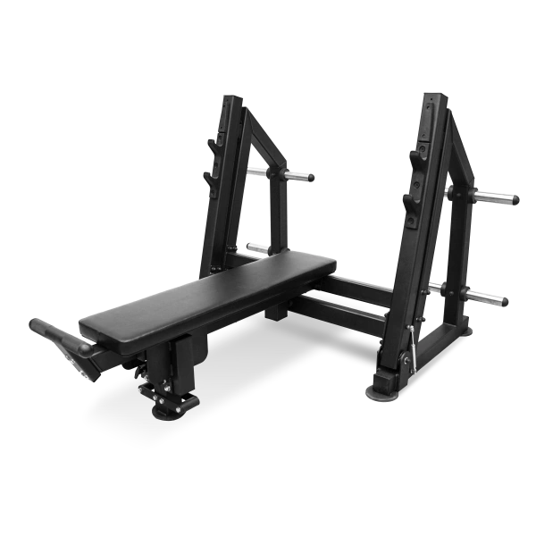 Скамья для жима лёжа с доводчиком, упором и подставкой для ног BRONZE GYM PARTNER ML-901